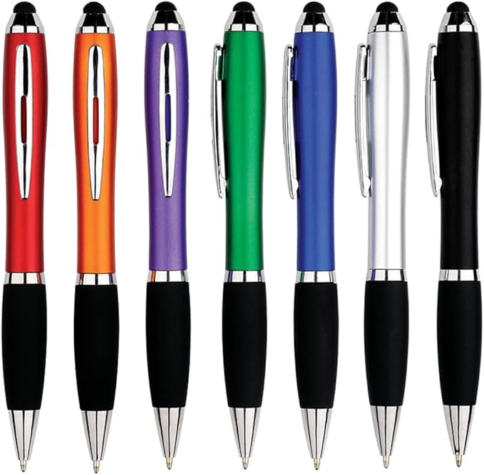 HEYZARDA Personalized Pens with Name Text Icon Logo Engraved for Business Office Custom Ballpoint Pen 50 100 Pcs Optional, Blue