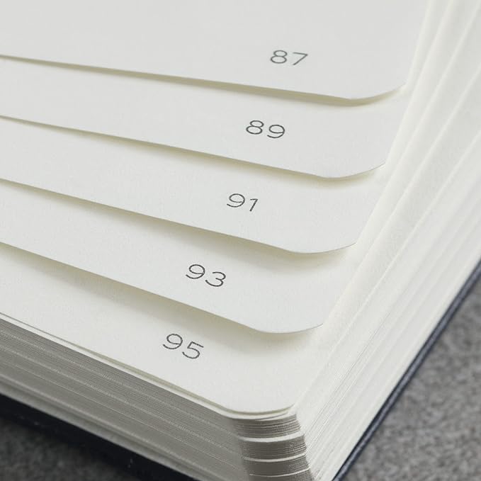 LEUCHTTURM1917 - Notebook Hardcover Master Slim A4+ - 123 Numbered Pages for Writing and Journaling (Navy, Ruled)