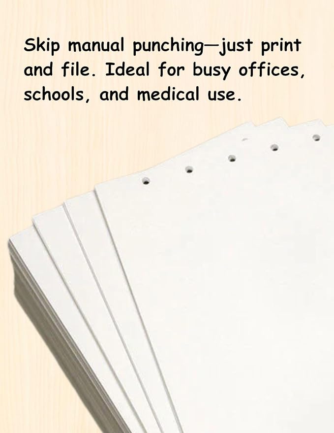 Limited Papers(TM) Writing and Copy Paper, Variation of Colors 8.5" x 11", 5 Hole Top-Punched, 20 Pound Text, 500 Sheets Per Ream. (5000, Ivory)