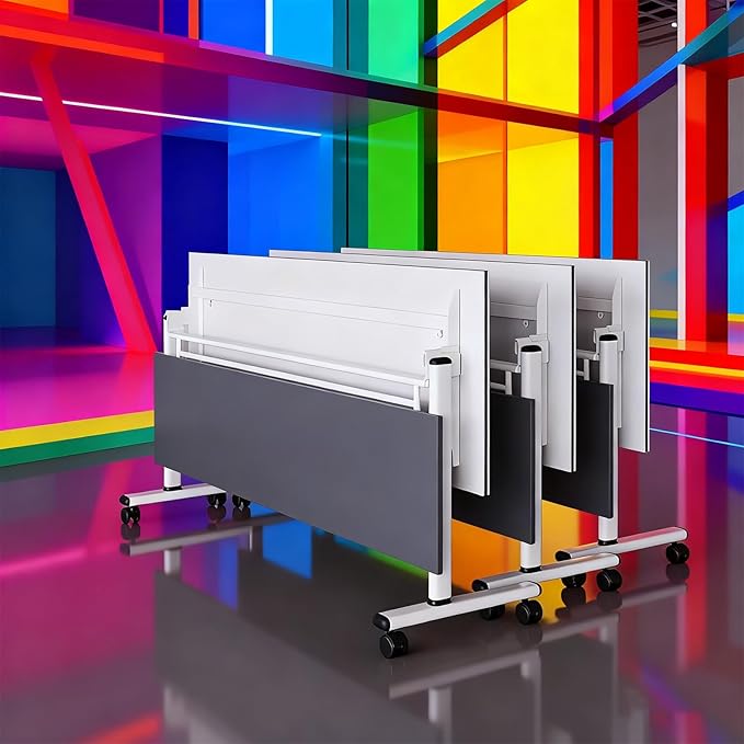 Conference Table for 4-10 People,Wooden Meeting Room Table with Thicken Tabletop and Wood Base,Modern Meeting Training Desk for Conference Room Tables Seminar Room