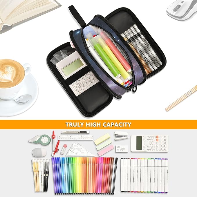 BOENLE Custom Dinosaurs Roar Pencil Case Box Boys Girls Personalized Name Large Pencil Pouch Stationery Pen Bag Organizer for Kids Adults School Office
