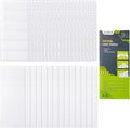 Juvale Clear Vinyl Binder Spine Label Pockets - Adhesive Label Pockets for Binders - Vinyl Sleeves for File Organizers - Clear Sleeves & Cardstock Inserts - 120 Holders & 126 Inserts, 1x3in