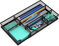 ITAYVAN Desk Drawer Organizer, Small Metal Mesh Drawer Organizer Tray, Office Pencil Drawer Organizer Accessories for Desktop, Bathroom, Kitchen, Makeup, Vanity