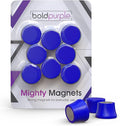 Strong Magnets for Whiteboard, Glassboard and Fridge (Blue, 8 Pack, Small). N54 Neodymium Rare Earth Heavy Duty Magnets for Home and Office Supplies.
