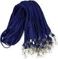 Ollain Badge Lanyards Flat Lanyard Swivel Hooks Durably Neck Bulk lanyards with Clip 100 Pack