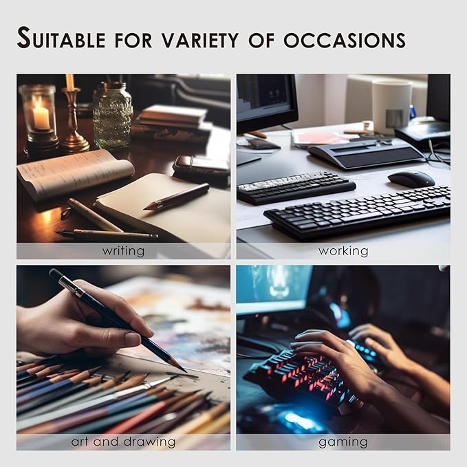 Leather Desk Mat - Non-Slip PU Desk Pad for Office and Home - Desk Organization and Accessories - Ideal for Large Mouse Pad and Desk Mats on Top of Desks (Purple,27.6"x 13.8")