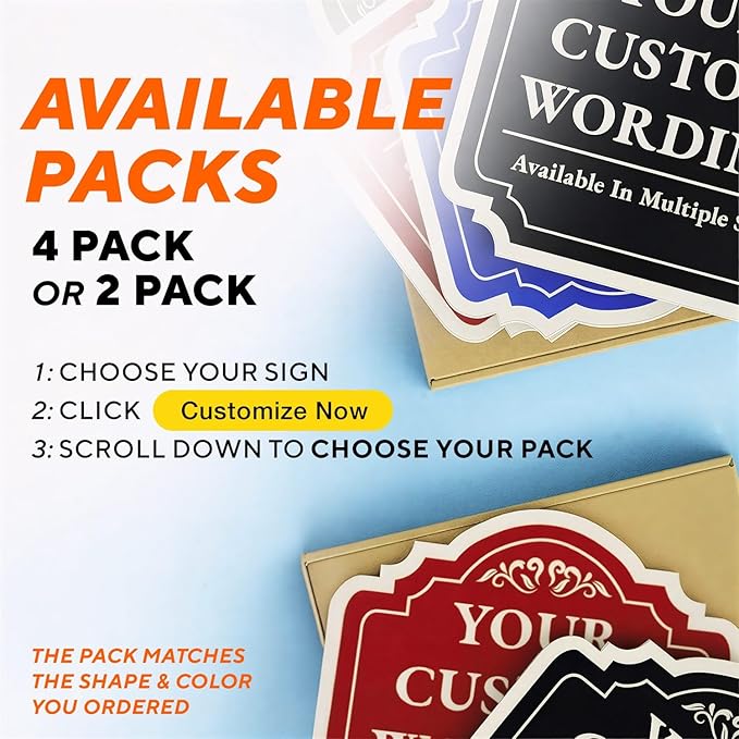Custom Decorative Outdoor Metal Signs, Personalized Aluminum Signs, Customized Driveway Signs, Waterproof Signs Made In USA, Design 1 Blue Steel 36x24 In