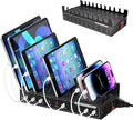 200W Charging Station,Charger with 10 USB C Ports, Stations for MacBook, iPhone, Android Cell Phone, iPad, Tablet, Family Multi-Device Organizer Charging Dock