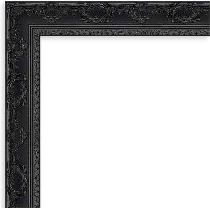 Amanti Art Black Framed Magnetic Board 44x52 Oversize Vision Board for use with Magnets, 100% Metal Sheet to Display Items as Office Decor or for Home Organization in mudroom, Kitchen or Kids Room