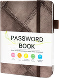 MOSA BEAR Password Keeper Book with Alphabetical Tabs，4.3"x5.7" Small Password Books for Seniors Password Notebook for Internet Website Address Log in Detail(NZBR)