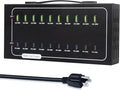 580W USB Charging Station, 20 Port Fast Charging Station for Multiple Devices, Dual PD 45W USB C Charger Block, Smart Power Delivery & Multi Protection for Laptop MacBook iPhone, iPad, Tablet