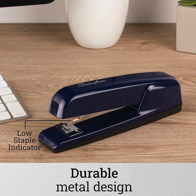 Swingline Stapler, 30 Sheet Capacity, 747 Business Stapler, Jam Free, Metal, Royal Blue (74729) (Pack of 2)
