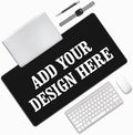 OHORTEB Custom Mouse Pad with Photo, Personalized Image Text Laptop Desk Mat, Customized Non-Slip Waterproof Desk Writing Pad for Office Home (Custom, 16in x 29.5in)