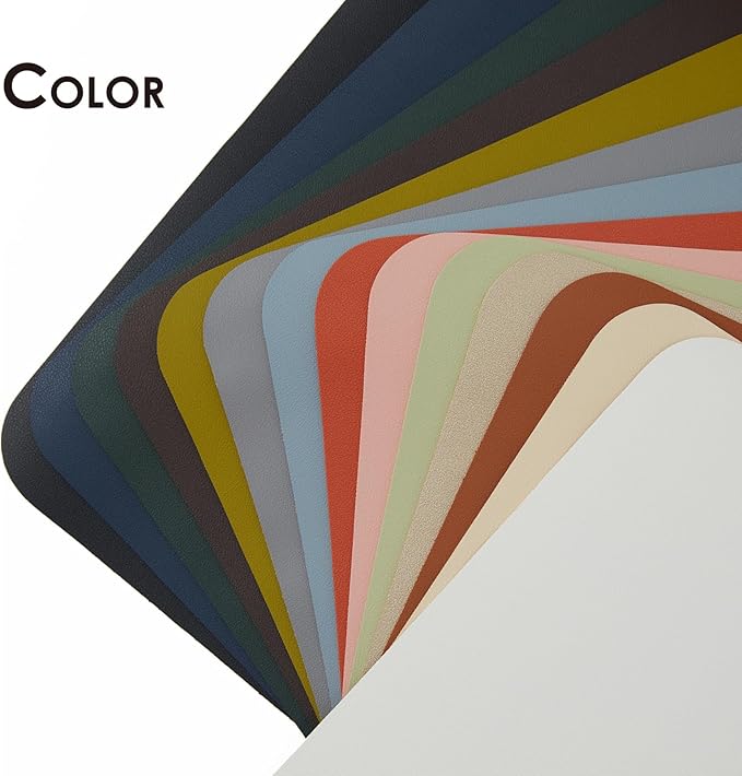 Leather Desk Mat - Small Non-Slip PU Desk Pad for Office and Home - Desk Organization and Accessories - Ideal for Large Mouse Pad and Small Desk Mats on Top of Desks (Light Green,23.6"x 13.8")