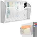 LQPAFZ Magnetic File Holder 1 Pockets File Folder Organizer, Office Hanging Magazine Rack for File Cabinets, Magnetic Paper Holder, No Drilling Mail Organizer for Refrigerator, Office