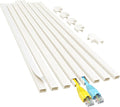 Yecaye Cord Hider, 113in Beige Cord Covers for Wires on Wall, One-Cord Cord Organizer, Easy Install Cable Management Kit, Cable Hider Home Office, W0.59in H0.4in, Beige