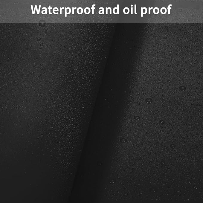 Zinkooat Desk Cover Protector - Used for Square Table Waterproof and Easy to Clean Good Flatness Easy to Used for Dining Table(Black+Gray 44x44)