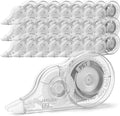 JEFURE 30 Pcs Correction Tape, 39.4 Ft White Wrong Out Tear-Resistant Bulk, Instant Corrections Easy To Use Applicator for School, Office, Note Taking, Journal (Tape Width 0.2 in, Clear)