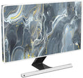 Baocicco Gray Gold Marble Waterproof 50, 51, 52 Inch TV Dust Cover Anti-Static Dustproof Protective Aesthetic Texture Screen TV Covers Full Body Cover for Television Screen Desktop PC LED LCD OLED