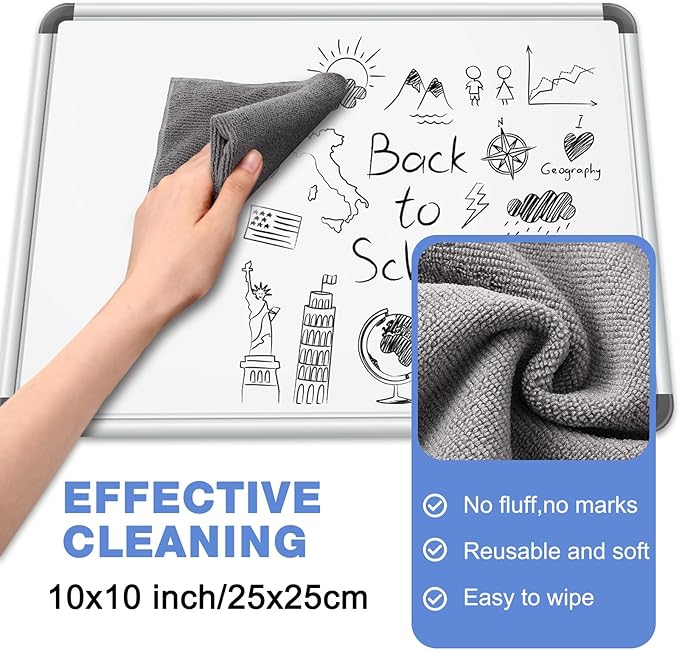 Dansib 16 Pack Whiteboard Cleaner Spray 8.5oz Dry Erase Board Cleaner with 8 Cloths Non Toxic Dry Erase Cleaner Removes Stubborn Marks from Whiteboards