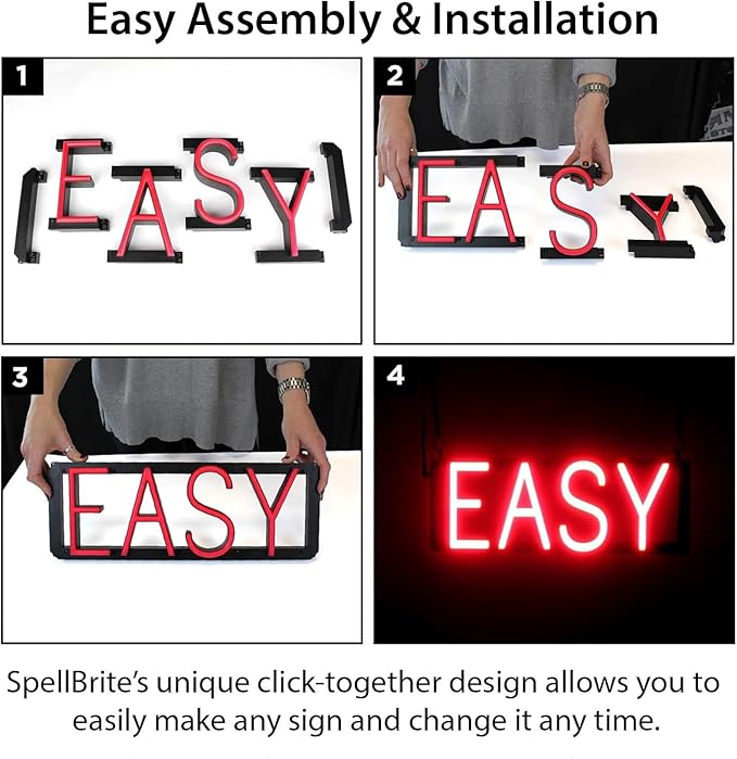 SpellBrite EXIT Sign | Directional Sign with Neon Look, Green LED Light Source | 14.1" x 6.3"