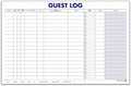 Guest Log Book for Automotive Dealerships – Customer Sign-in Tracking Log – 17" × 11" Visitor Registration Book – 100-Sheet Pad for Auto Service Centers, Repair Shops, Lead Management - 4 Pad