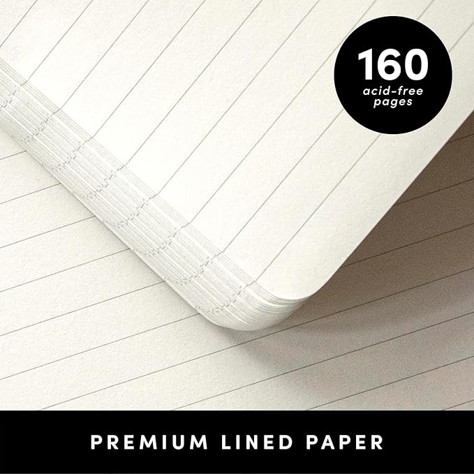 PAPERAGE Lined Spiral Journal Notebook, (Olive Green), 160 Pages, Large B5 Hardcover Journal for Women & Men, 10 in x 8.15 in - 100 GSM, Thick Paper, Spiral Notebook for Work, School & Journaling