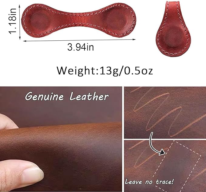 Personalized Magnetic Leather Bookmark, 26 Letters Custom Leather Bookmarks, Handmade, Leather Magnetic Bookmark for Book Lovers Readers Women Kid(Green，E）