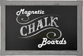 Loddie Doddie Chalk Board - 20 x 30 in Gray Rustic Wood Frame - Magnetic Board for Wall - Chalkboard Signs & Magnet Display - Chalkboard Calendar for Wall