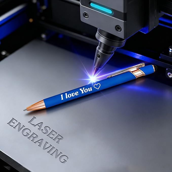 CRME Custom Pens Personalized Pen in Bulk Customized Pens Engraved Grip Retractable Ballpoint Pen with Name/Logo 2-in-1 Stylus Pens for Touch Screens Ideal for Party Business Office School Colorful