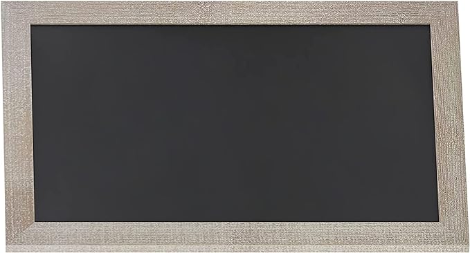 HBCY Creations 24" X 36" Weathered Lightwash Solid Wood Frame Wall Chalkboard, Magnetic Surface, Home Décor, Restaurant & Café Menus, Blackboard, Includes Chalk, Eraser & Hanging Hardware