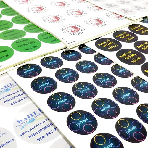 100-500 Custom Stickers Personalized Labels, Customized Stickers with Any Image Logo and Text. Custom Stickers for Business LogoThank You Labels,etc. (Rectangle,3X1 Inch)