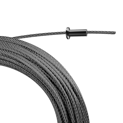 BLIKA 200 Pack Black Stainless Steel Protector Sleeves for 1/8" Deck Cable Railing, for Wood/Composite Posts, T316 Marine Grade, Black Cable Railing Protector Sleeves