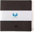 Square-Shaped Sketchbook, 8.3 x 8.3 inches, Lays Flat Flexible Sketch Book for Artists, Ideal for Ink, Water Color, Pen, Pencils, 160 Tear Resistant Pages, Size: Square Medium, Leda Art Supply