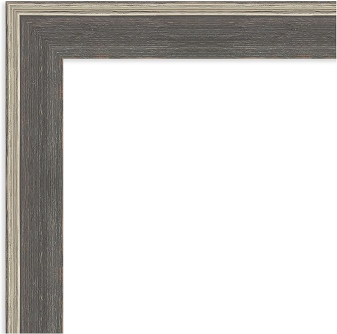 Amanti Art Grey Framed Magnetic Board 37x45 X-Large Vision Board for use with Magnets, 100% Metal Sheet to Display Items as Office Decor or for Home Organization in mudroom, Kitchen or Kids Room