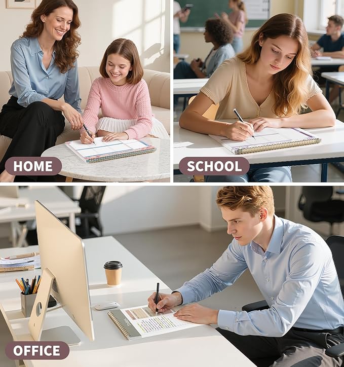104 Pgs To Do List Notepad, 52 Undated Sheets Duplex-printed Daily Planner For Work Home School Office Desk Accessories Supplies & Goal Setting Tasks -Purple