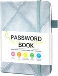 MOSA BEAR Password Keeper Book with Alphabetical Tabs，4.3"x5.7" Small Password Books for Seniors Password Notebook for Internet Website Address Log in Detail(NZQL)