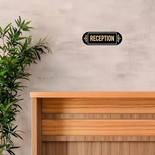 Custom Wall or Door Sign, Personalized Buble Plaque Engraved Message For Bussiness, Property And Home Indoor/Outdoor, 3x9 Inches, Made in USA by Sigo Signs
