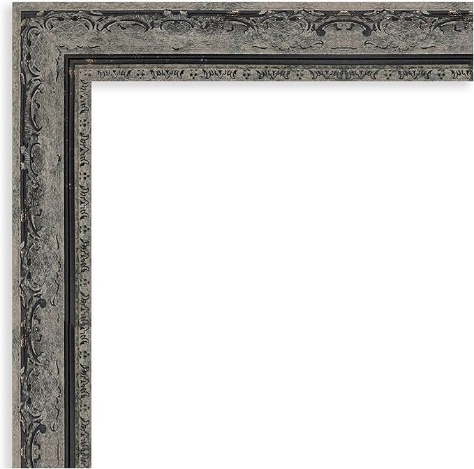 Amanti Art Black Framed Magnetic Board 24x28 Medium Vision Board for use with Magnets, 100% Metal Sheet to Display Items as Office Decor or for Home Organization in mudroom, Kitchen or Kids Room