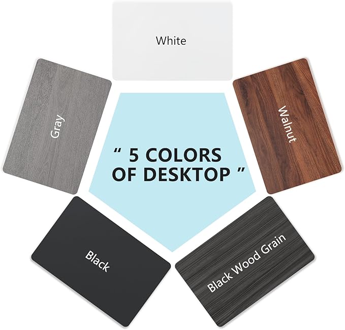 Goakwwuz Conference Room Table, Folding Conference Tables,Thicken Grey Tabletop,Flip Top Wooden Seminar Meeting Room Table for Conference Room Offices (4, Black+White, 61.0“)
