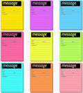 Geyee 9 Pieces Telephone Message Sticky Notes Pads 4 x 5 Inch Assorted Neon Colors Sticky Notes Urgent Self Stick Notepads for Work Call, Office Supplies, 50 Sheets/Pack(Fluorescent Colors)