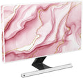Baocicco Gold Pink Marble Waterproof TV Display Screen Cover 37, 38, 39 Inch TV Accessories Laptop TVs LCD Screen Decoration for Tablet Anti-Static Dustproof Protective for Home Office