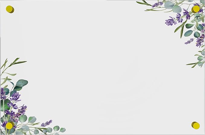 Acrylic Dry Erase Board for Wall with Stylish Border - Shipped Next Day, Made in USA, Non-Magnetic Whiteboard, Wall Mounted Board, Easy to Clean (Clear - 20x30)
