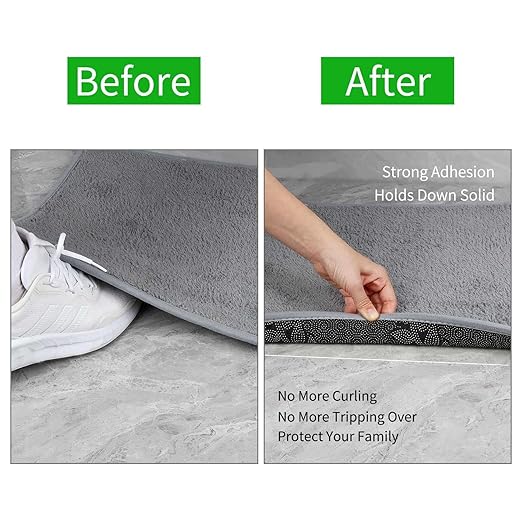 MILEQEE Double-Sided Tape Strong and Tough, 1in x 66FT(20m), Durable Duct Cloth Carpet Rugs Fiberglass Mesh Tape, High Stickiness 2 Sided, Multipurpose Removable Residue-Free, Easy Tear