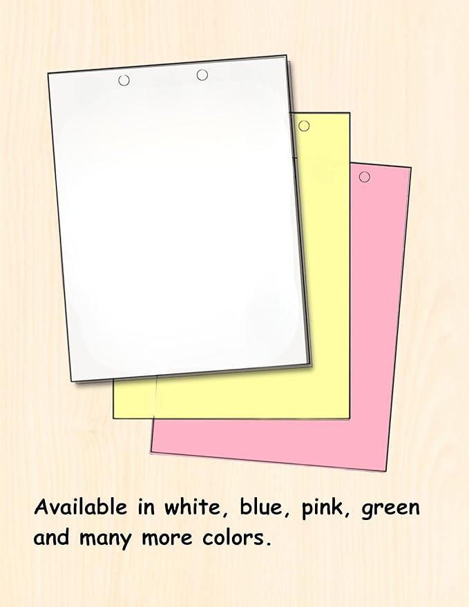 Limited Papers(TM) Writing and Copy Paper, Variation of Colors 8.5" x 11", 5 Hole Top-Punched, 20 Pound Text, 500 Sheets Per Ream. (5000, Gold)