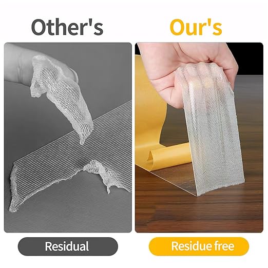 KAIYUER 3Pack Double Sided Rug Tape Heavy Duty,2" x 66FT,Carpet Tape for Rug Fixed,Wall,mats and Woodworker, Super Sticky Cloth Tape,Residue Free