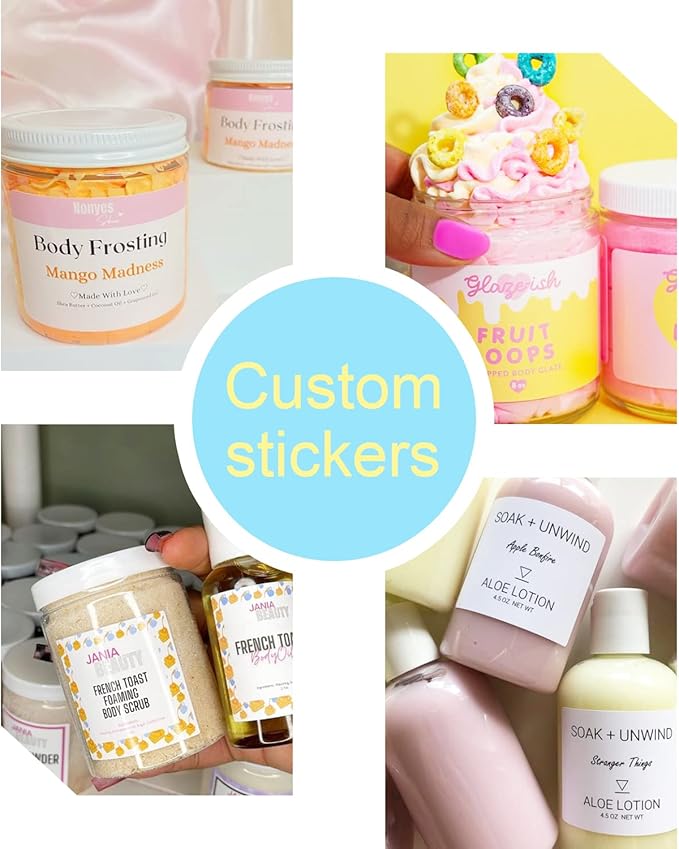 100-500 Custom Stickers Personalized Labels, Customized Stickers with Any Image Logo and Text. Custom Stickers for Business LogoThank You Labels,etc. (Rectangle,5X4 Inch)