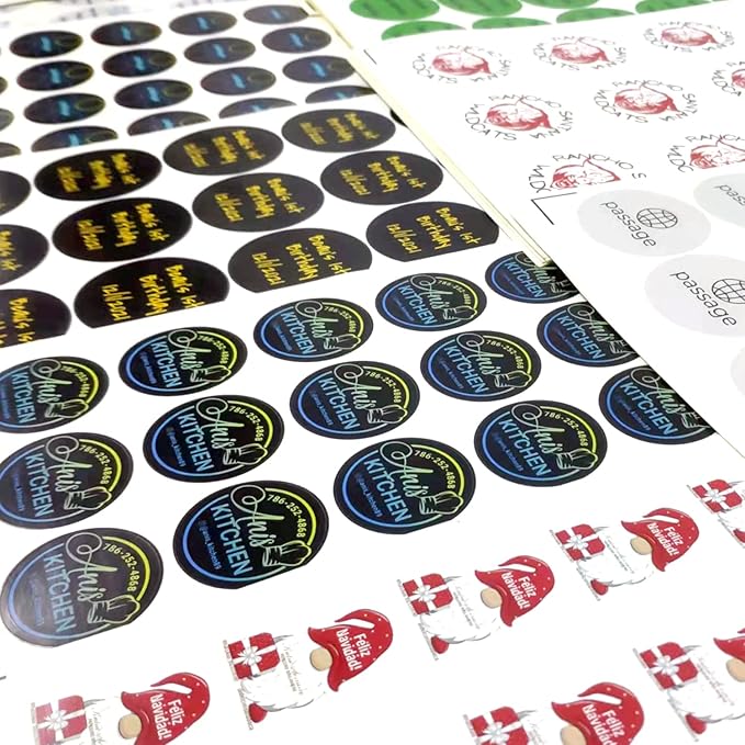 100-500 Custom Stickers Personalized Labels, Customized Stickers with Any Image Logo and Text. Custom Stickers for Business LogoThank You Labels,etc. (Rectangle,5X4 Inch)