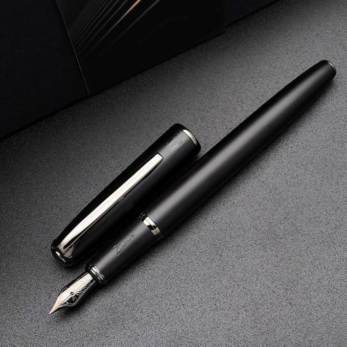 czxwyst Picasso 916 Malage Fountain Pen Original Box New Version (Sunset Gray, Extra Fine Nib 0.38mm)