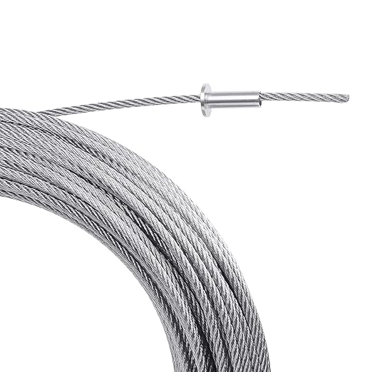BLIKA 300 Pack Stainless Steel Protector Sleeves for 1/8" 5/32" or 3/16" Deck Cable Railing, for Wood/Composite Posts, T316 Marine Grade